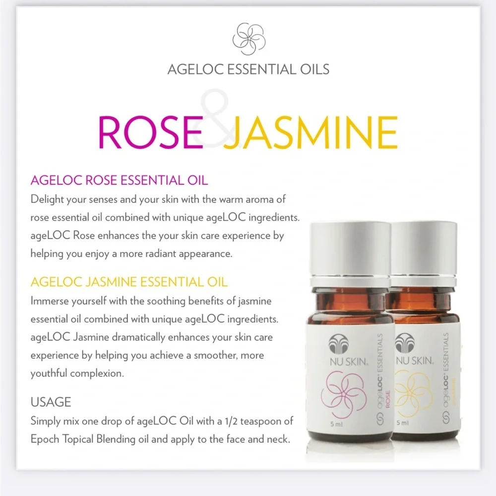 Nu Skin ageloc essentials jasmine Face Oil 5ml